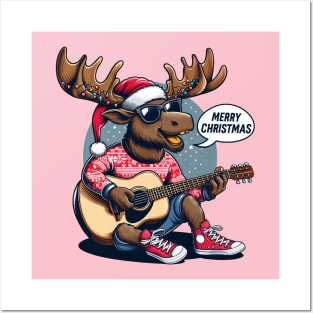 Merry Christmoose Moose Christmas 2024 Posters and Art